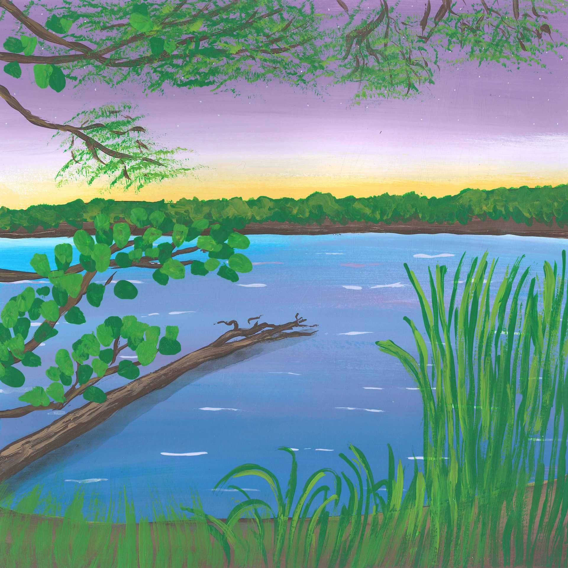Rich Lake Ambience - nature landscape painting - earth.fm