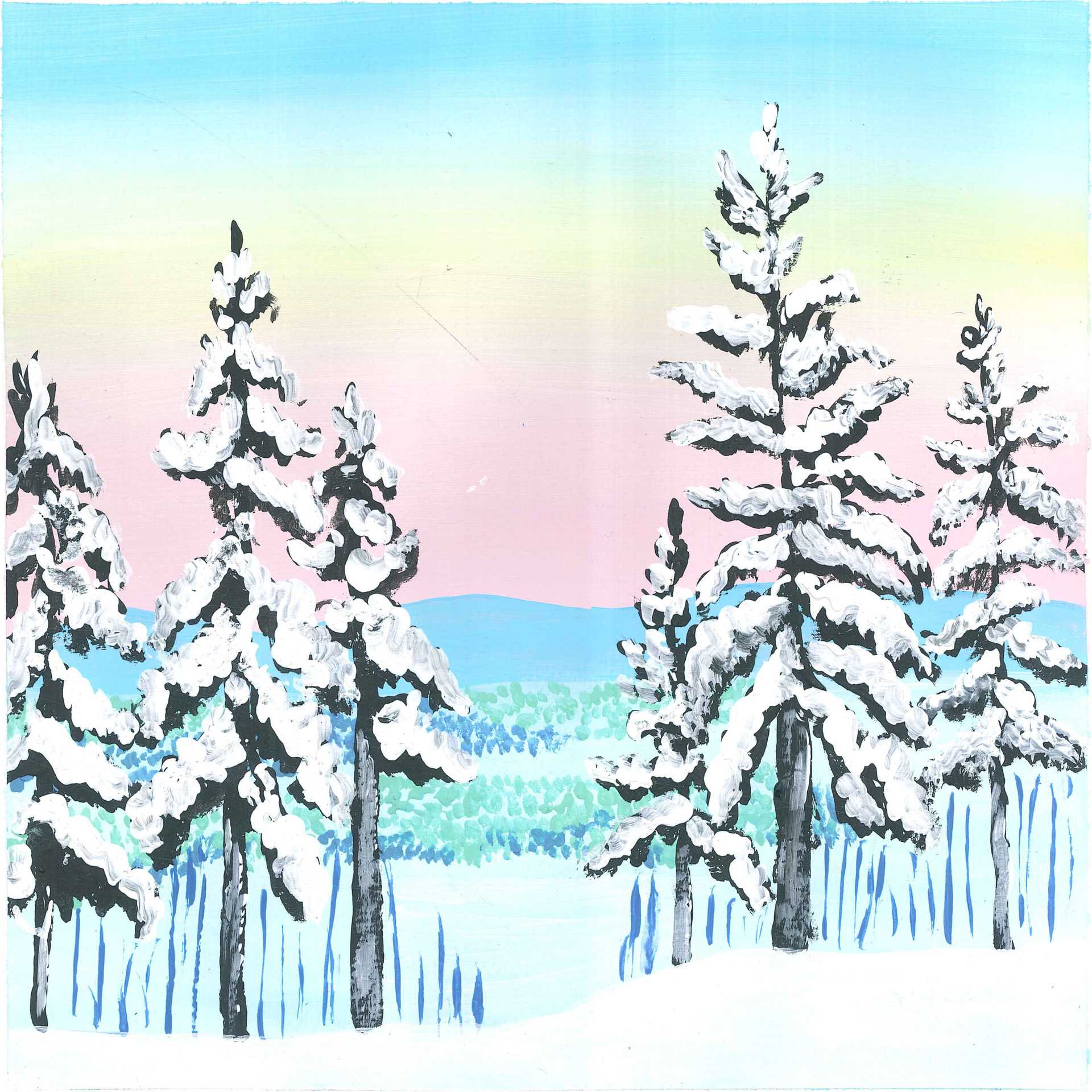 Snowing Ambience - nature landscape painting - earth.fm